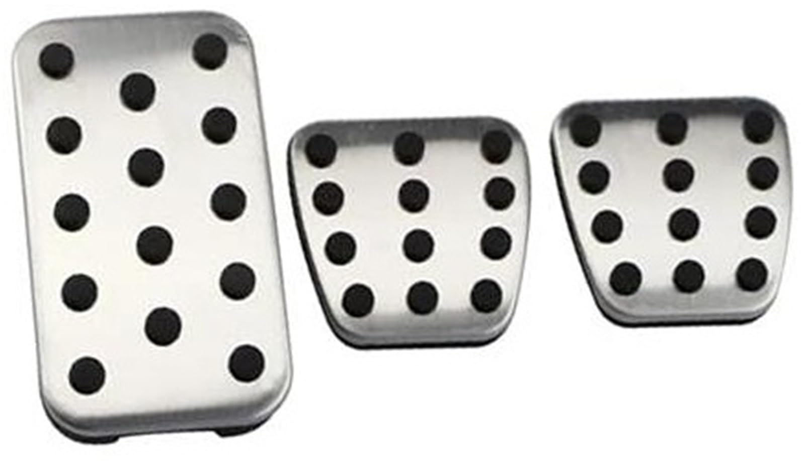 Szwaldaper Auto-Pedalabdeckungen, for Civic, CRV Jade, for Accord, Elysion Odyssey, Pedale, Gaspedal, Bremse, Kraftstoffbremse, Fußstütze Auto-Bremspedalabdeckung(Black MT 3Pcs) von Szwaldaper