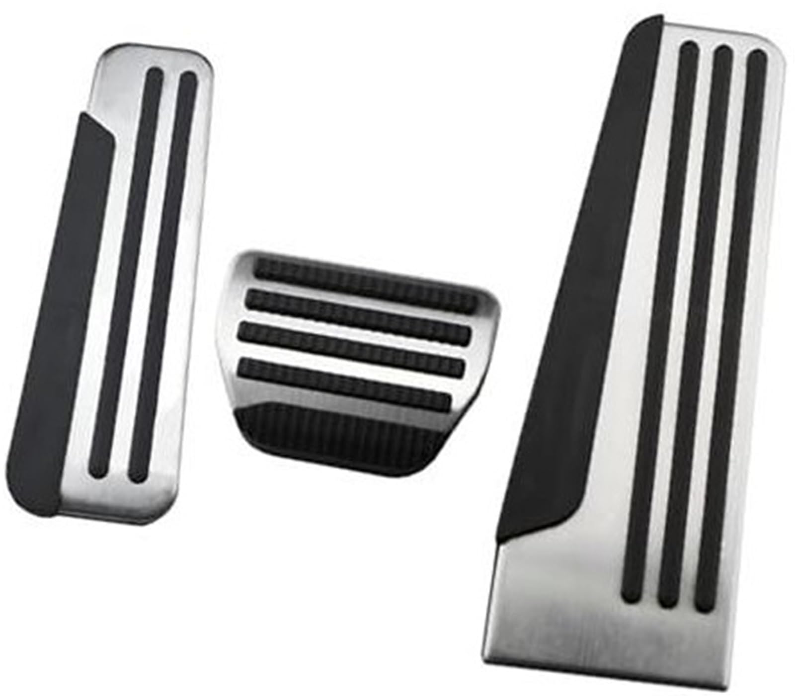 Szwaldaper Auto-Pedale, for Infiniti, G37 2008–2021, Auto-Rest-Pedal-Aufkleber, Bremspedal-Schutzpolster, Abdeckungszubehör Auto-Bremspedalabdeckung(Black at 3pieces with Rest) von Szwaldaper
