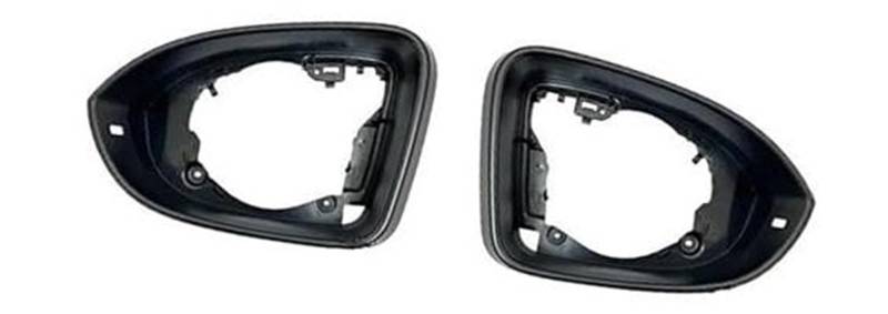 Szwaldaper Auto-Rückspiegelkappe, for VW, for Golf, 8 MK8 2020–2022, Auto-Seitenspiegel-Rahmenhalter, Rückspiegelschalen-Gehäuserahmen Abdeckrahmen für Auto-Außenspiegel(Black 1 Pair) von Szwaldaper