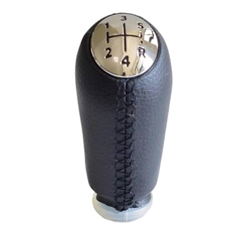 Szwaldaper Auto-Schaltknauf-Abdeckung, for Renault, Megane 2 MK2 II Sport Tourer II 2002–2009, Hebel-Schalthebelgehäuse, Schwarze Gamaschenmanschette Schaltsackabdeckung fürs Auto(Black Black-Chrome) von Szwaldaper