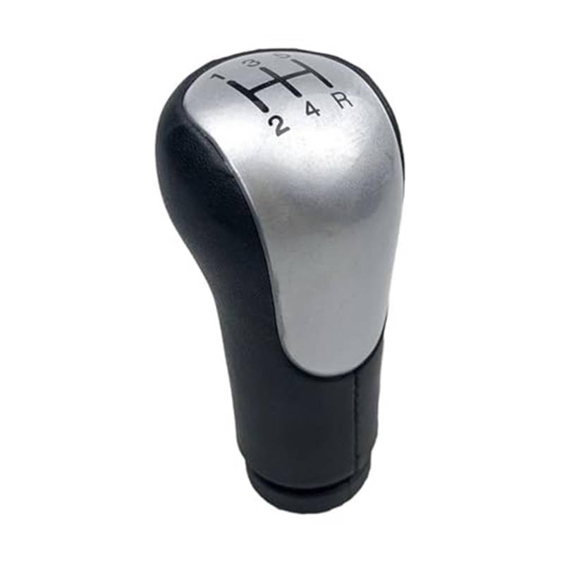 Szwaldaper Auto-Schaltknauf-Gamaschenmanschettenabdeckung, for Ford, for Fiesta, MK6 Fusion Transit Connect 2002-2008, Gehäusekragen Schaltsackabdeckung fürs Auto(Black 5 Speed Silver) von Szwaldaper