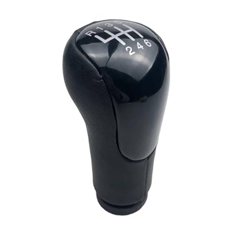 Szwaldaper Auto-Schaltknauf-Gamaschenmanschettenabdeckung, for Ford, for Fiesta, MK6 Fusion Transit Connect 2002-2008, Gehäusekragen Schaltsackabdeckung fürs Auto(Black 6 Speed Black) von Szwaldaper
