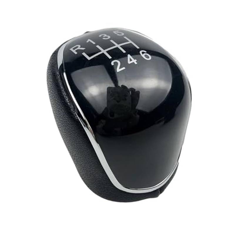 Szwaldaper Auto-Schaltknauf-Gamaschenmanschettenabdeckung, for Ford, for Mondeo, 4 Mk4 IV 2007–2014, staubdichter Gehäusekragen Schaltsackabdeckung fürs Auto(Black 6 Speed Black Knob) von Szwaldaper