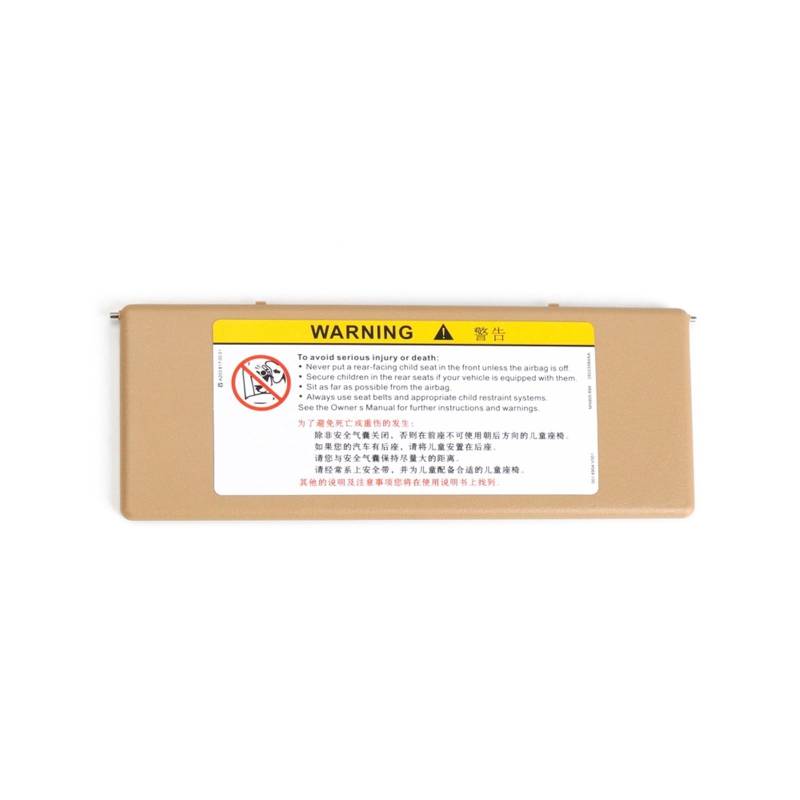 Szwaldaper Auto-Sonnenblende-Kosmetikspiegelabdeckung, for Buick, Regal Lacrosse Envision Verano Excelle, for Chevrolet Malibu XL Kosmetikspiegel für die Sonnenblende im Auto(Yellow) von Szwaldaper