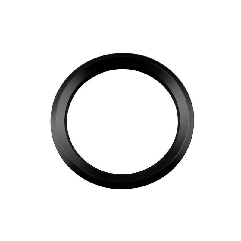 Szwaldaper Auto Styling Dekoration Ring Lenkrad Trim Kreis Aufkleber, for, for M3 M5 E36 E46 E60 E90 E92 X1 F48 X3 X5 X6, Auto Aufkleber Auto-Lenkradaufkleber(Black) von Szwaldaper