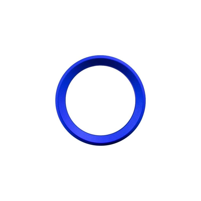 Szwaldaper Auto Styling Dekoration Ring Lenkrad Trim Kreis Aufkleber, for, for M3 M5 E36 E46 E60 E90 E92 X1 F48 X3 X5 X6, Auto Aufkleber Auto-Lenkradaufkleber(Blue) von Szwaldaper