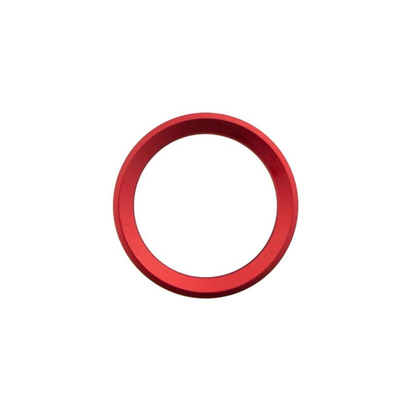 Szwaldaper Auto Styling Dekoration Ring Lenkrad Trim Kreis Aufkleber, for, for M3 M5 E36 E46 E60 E90 E92 X1 F48 X3 X5 X6, Auto Aufkleber Auto-Lenkradaufkleber(Red) von Szwaldaper