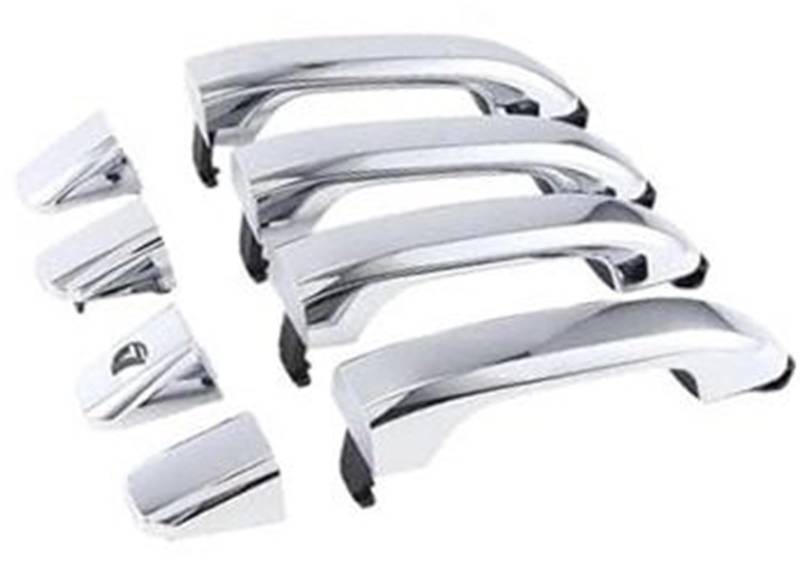 Szwaldaper Autoaußenseite vorne links, for Chevrolet, for Silverado 1500 2500 3500 2014 2015 2016 2017 2018 Außentürgriffe außen 22923605 22929412 22929464 22923599 1 Satz Weiß Autotürgriffabdeckung(S von Szwaldaper