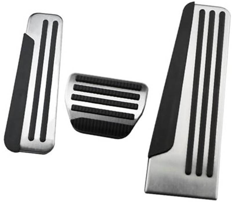 Szwaldaper Autopedale, for Infiniti, G25 G35 G37 Q50 Q60 EX25 QX50 QX70 EX FX M25 Q60S Bremspedalabdeckung Ruhepedal Auto-Fußpedalmattenbezug(Black at with Rest) von Szwaldaper