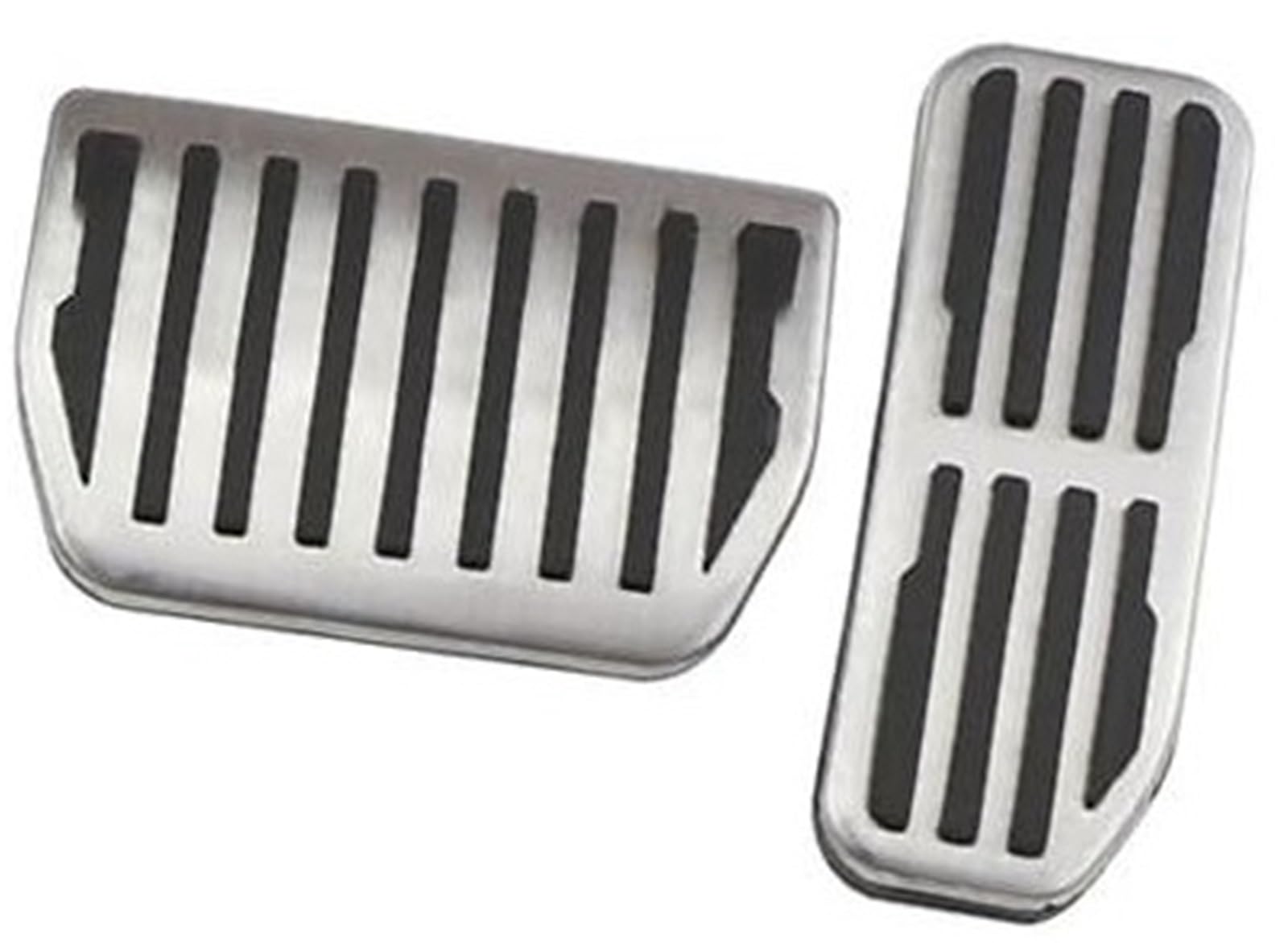 Szwaldaper Autopedale, for Jaguar, XE 2015 2016 2017, Zubehör, Edelstahl-Bremspedalpolster-Schutzabdeckung Auto-Bremspedalabdeckung(Black 2Pcs at Pedals) von Szwaldaper
