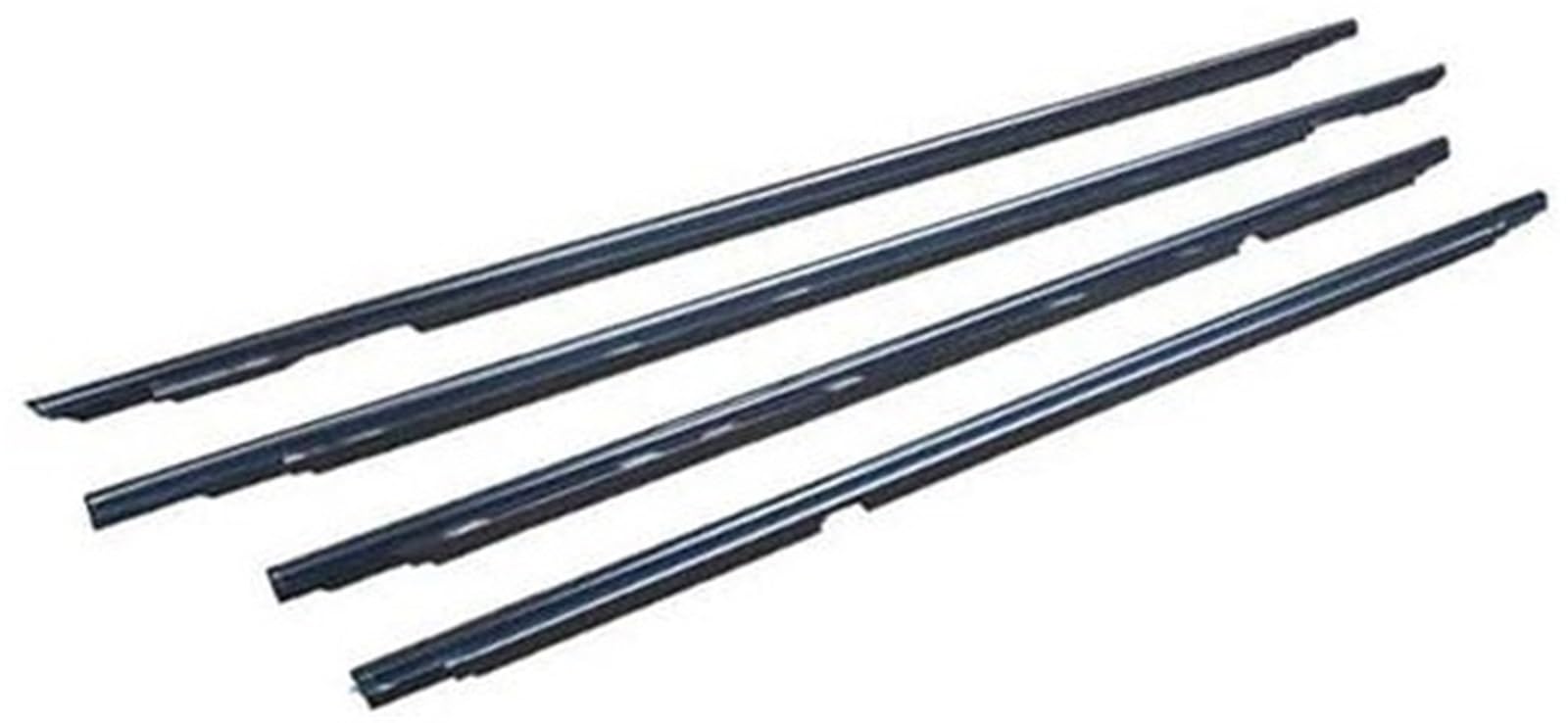 Szwaldaper Autotürkantenschutz, for Toyota, for Land Cruiser, LC80 FZJ80 LX450 1990-1998 4-teilige Autotürfensterglasfensterdichtung Autotürkantenschutz(Black Chrome) von Szwaldaper