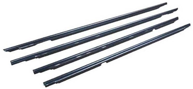 Szwaldaper Autotürkantenschutz, for Toyota, for Land Cruiser, LC80 FZJ80 LX450 1990-1998 4-teilige Autotürfensterglasfensterdichtung Autotürkantenschutz(Black Chrome) von Szwaldaper