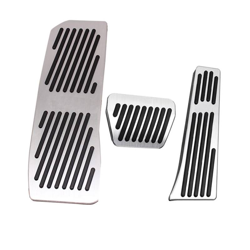 Szwaldaper Autozubehör, for 5er G30 G31 G38 X3 X4 2018 2019 Gaspedal Bremse Fußstütze Pedalauflagen Styling Refit Aufkleber Autopedalabdeckungsset(3pcs) von Szwaldaper