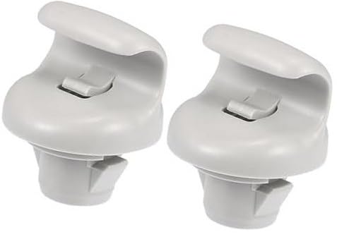 Szwaldaper Clip for Sonnenblende im Auto, Hakenclips for Sonnenblende, for Nissan Sentra 2015-2019, ABS, Nr. 96409CG000, Grau, 2 Stück Auto-Sonnenblenden-Clip von Szwaldaper