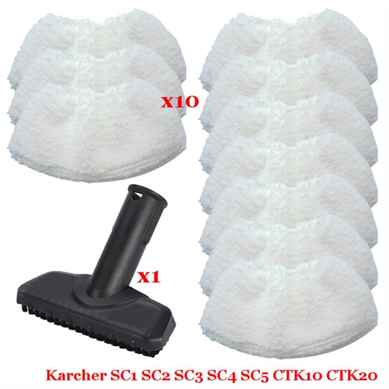 Szwaldaper Dampf Staubsauger Maschine SC1 SC2 SC3 SC4 SC5 SC7 CTK10 CTK20 Teile Pinsel Kopf Leistungsstarke Düse Zubehör Ersatzteile für Dampfreiniger(Set-24) von Szwaldaper