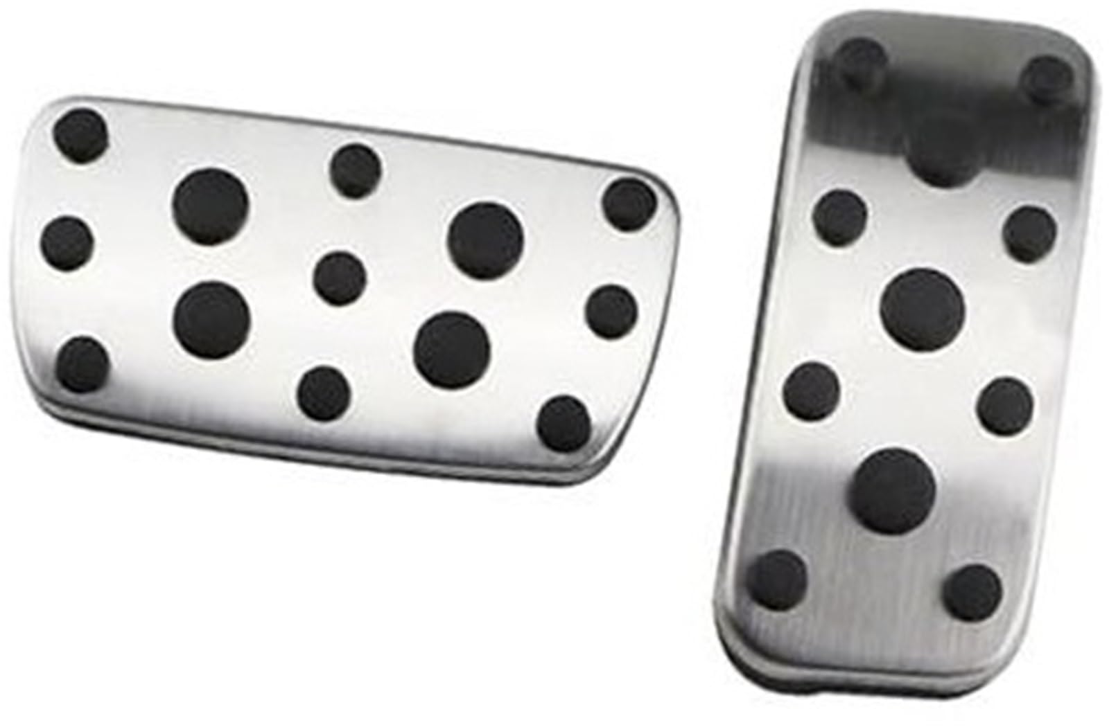 Szwaldaper Edelstahl Auto Bremspedal Pad Abdeckung Restfoot Pedale, for Subaru, for Forester, 2006-2018 Auto Schutz Abdeckungen Auto-Bremspedalabdeckung(Black at Without Rest) von Szwaldaper