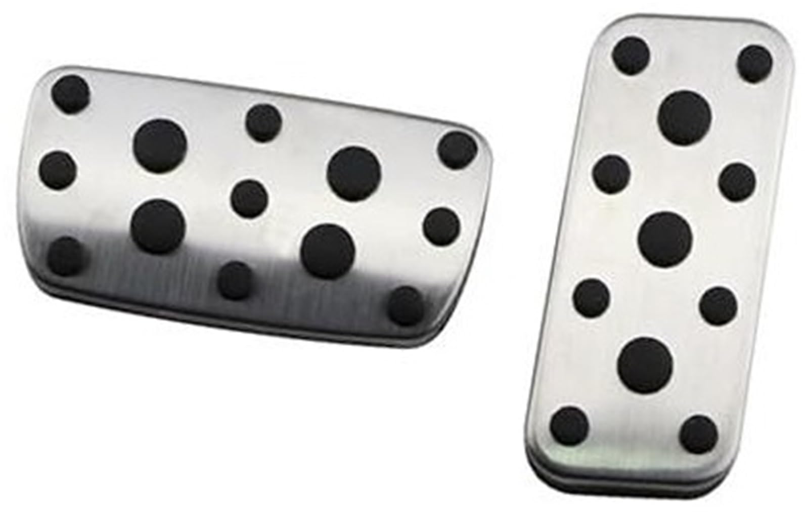 Szwaldaper Edelstahl Auto Bremspedal Pad Abdeckung Restfoot Pedale, for Subaru, for Forester, SG 2003-2005 Auto Schutz Abdeckungen Auto-Bremspedalabdeckung(Black at Without Rest) von Szwaldaper
