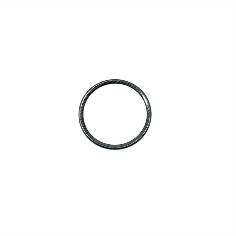 Szwaldaper Edelstahl Auto Lenkrad Knopf Aufkleber Dekoration Abdeckung Trim Styling, for Kia, Ceed Forte 2018 2019 Auto-Lenkradaufkleber(Carbon Fiber A) von Szwaldaper