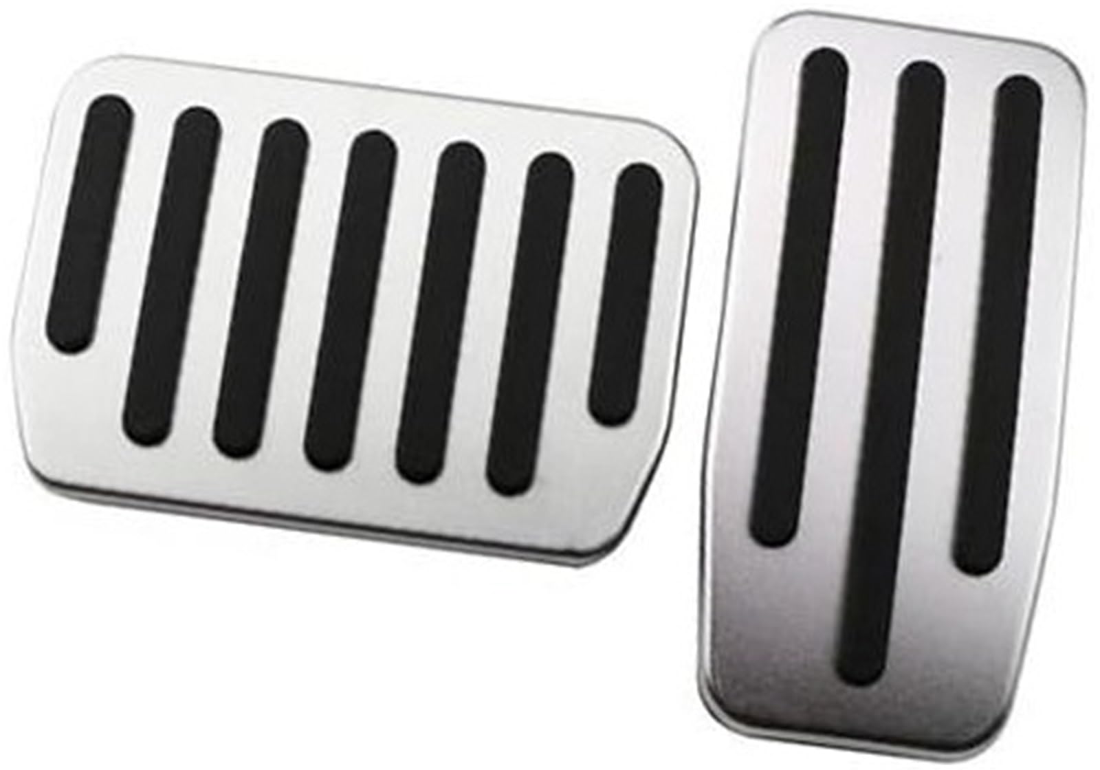 Szwaldaper Edelstahl-Autopedale, for Tesla, Modell Y Modell 2020 2021, at-Pedal, Bremspedalauflage, Dead Rest-Pedalabdeckung Auto-Bremspedalabdeckung(Black at with Rest) von Szwaldaper