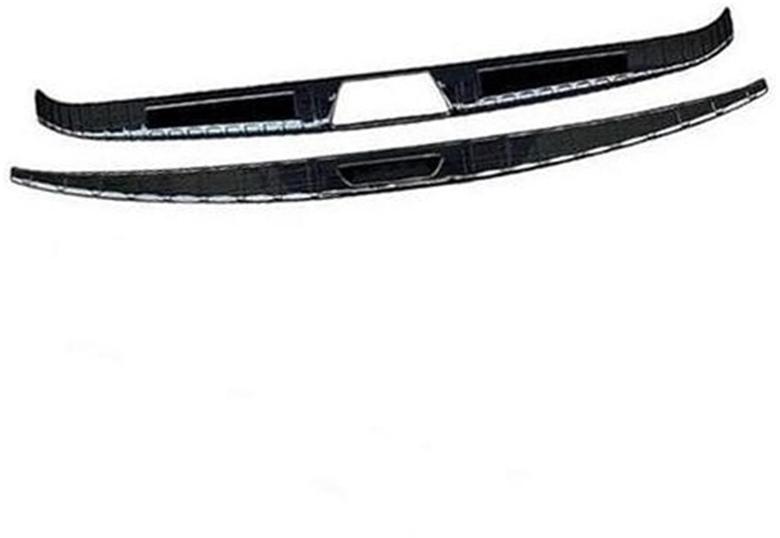 Szwaldaper Edelstahl-Hinterkofferraum-Innenstoßstangenschutzabdeckung, Schwellerschutzverkleidung, for Toyota, for Sienna 2021 2022 2023 Auto-Heckstoßstangenschutz aus Gummi(Black Titanium Black) von Szwaldaper