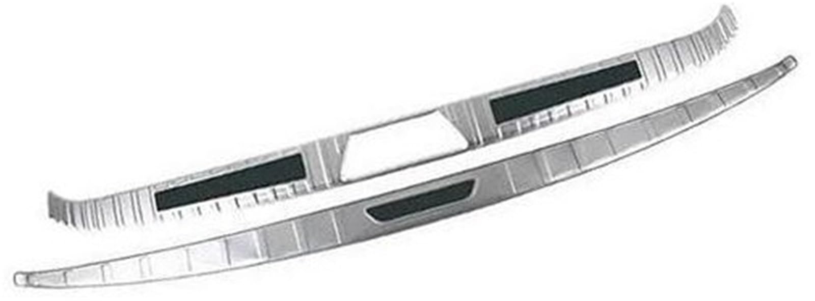 Szwaldaper Edelstahl-Hinterkofferraum-Innenstoßstangenschutzabdeckung, Schwellerschutzverkleidung, for Toyota, for Sienna 2021 2022 2023 Auto-Heckstoßstangenschutz aus Gummi(Silvery) von Szwaldaper