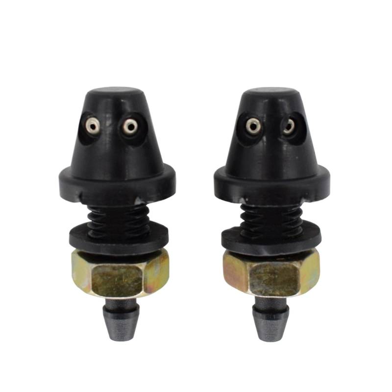 Szwaldaper Erick's Wiper 2 Teile/Satz Auto Universal Front Scheibenwischer Düse Haube Waschdüsen Jet Sprinkler Sprayer LKW SUV Auto-Scheibenwaschdüse von Szwaldaper
