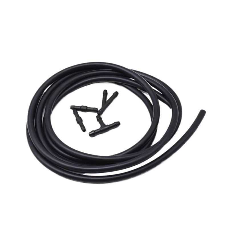 Szwaldaper Erick's Wiper Universal 200 cm/2 m aus 3,5 mm EPDM, schwarz, for Scheibenwischer, Waschanlage, Strahlrohr, Schlauch, Gummi, automatische Pumpendüse Auto-Scheibenwaschdüse von Szwaldaper