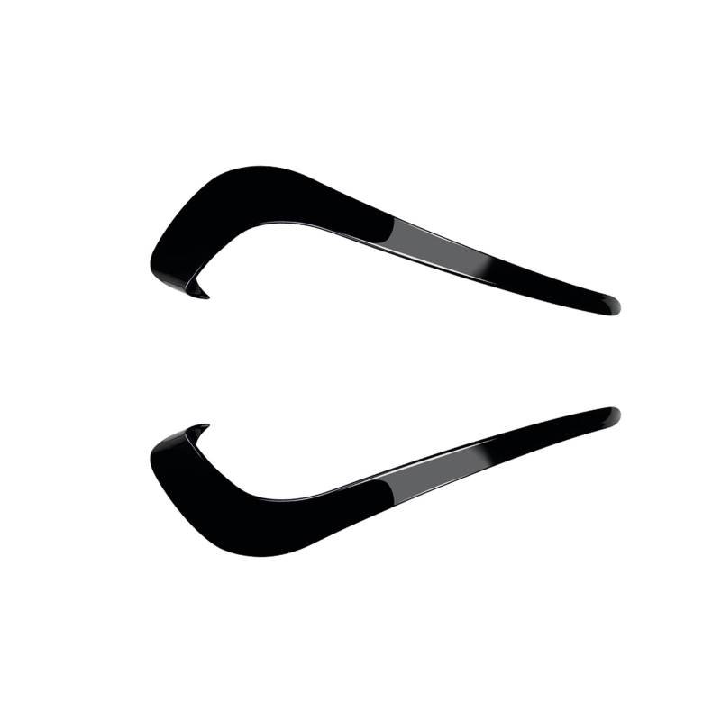 Szwaldaper Frontstoßstange Nebelscheinwerferabdeckung Lüftungsschlitzblende, for VW, for Passat, B7 2011-2015 Carbonfaser-Look/Schwarz glänzend Spoiler Splitter Lüftungsblende für Nebelscheinwerfer(Gl von Szwaldaper