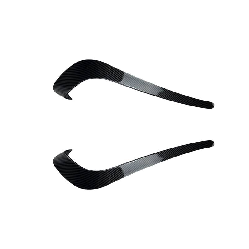 Szwaldaper Frontstoßstange Nebelscheinwerferabdeckung Lüftungsschlitzblende, for VW, for Passat, B7 2011-2015 Carbonfaser-Look/Schwarz glänzend Spoiler Splitter Lüftungsblende für Nebelscheinwerfer(Ca von Szwaldaper