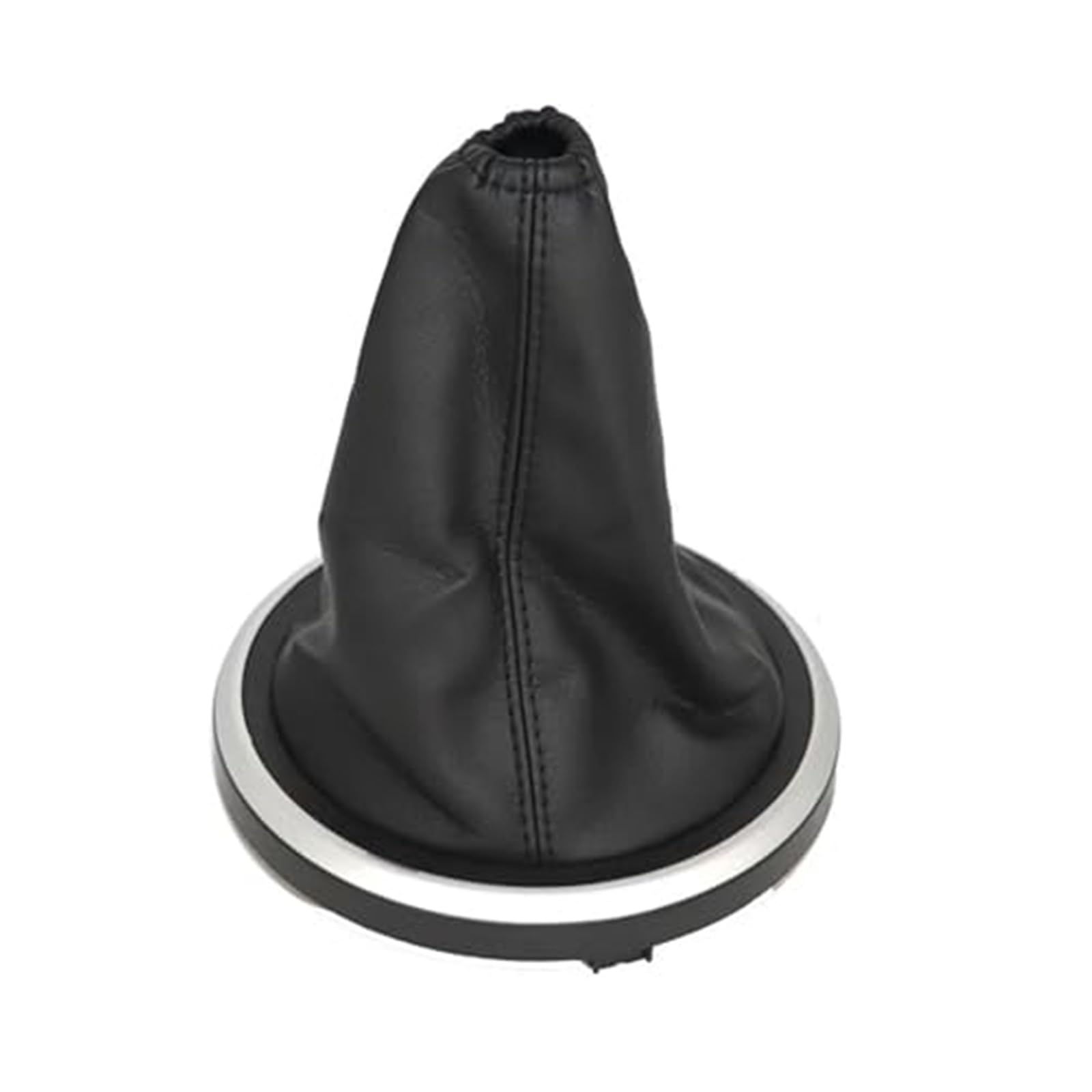 Szwaldaper GAITOR SCHALTMANTEL Gaiter Rahmen Matte Chrom, for Ford, for Fiesta, MK6 02-08 Schalthebelabdeckung SCHALTKNAUF Fusion Transit Connect Schaltsackabdeckung fürs Auto(Black Gear Boot) von Szwaldaper