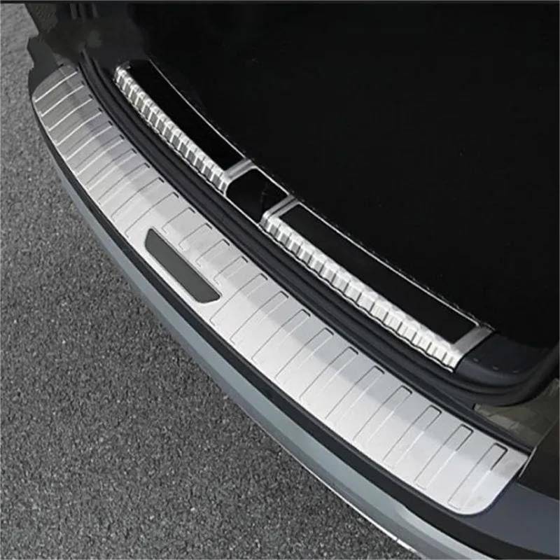 Szwaldaper Hinterer äußerer Schutz-Stoßstangen-Schutz-Zier-Abdeckungs-Türschwellen-Verschleiss-Platten-Auto-Styling-Dekoration, for Skoda, for Karoq, 2019 Auto-Heckstoßstangenschutz aus Gummi von Szwaldaper