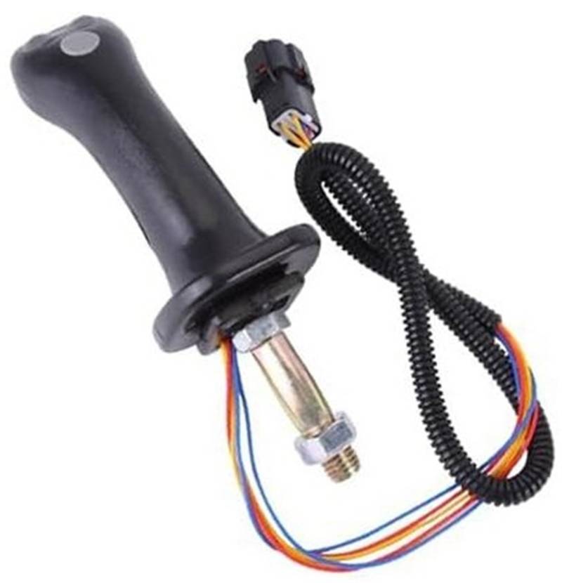Szwaldaper Joystick-Griff for Bagger, 218-6118 Joystick-Griff 2-Tasten-Bagger, for Caterpillar-Kompaktlader 216 216B Serie 216B3 226 226B 226B3 Griff aus Aluminiumlegierung Bagger-Joystick-Kit CA21861 von Szwaldaper