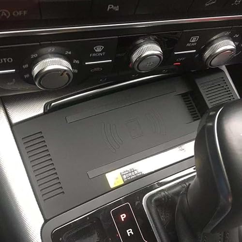 Szwaldaper Kabelloses Autoladegerät QI-Telefonladegerät 15 W Schnellladeplatte Ladehalter, for, A6 C7 A7 RS6 2012-2018 Kabelloses Autoladegerät(for Audi A7) von Szwaldaper
