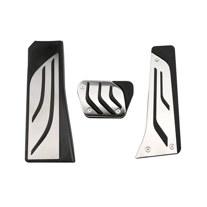 Szwaldaper Kein Bohren at MT Autopedale Kraftstoffbremse Kupplung Fußstütze Dead Pedal Pad Cover, for, for X3 F25 2011-2017 X4 F26 2014-2017 Autopedalabdeckungsset(at with Rest) von Szwaldaper