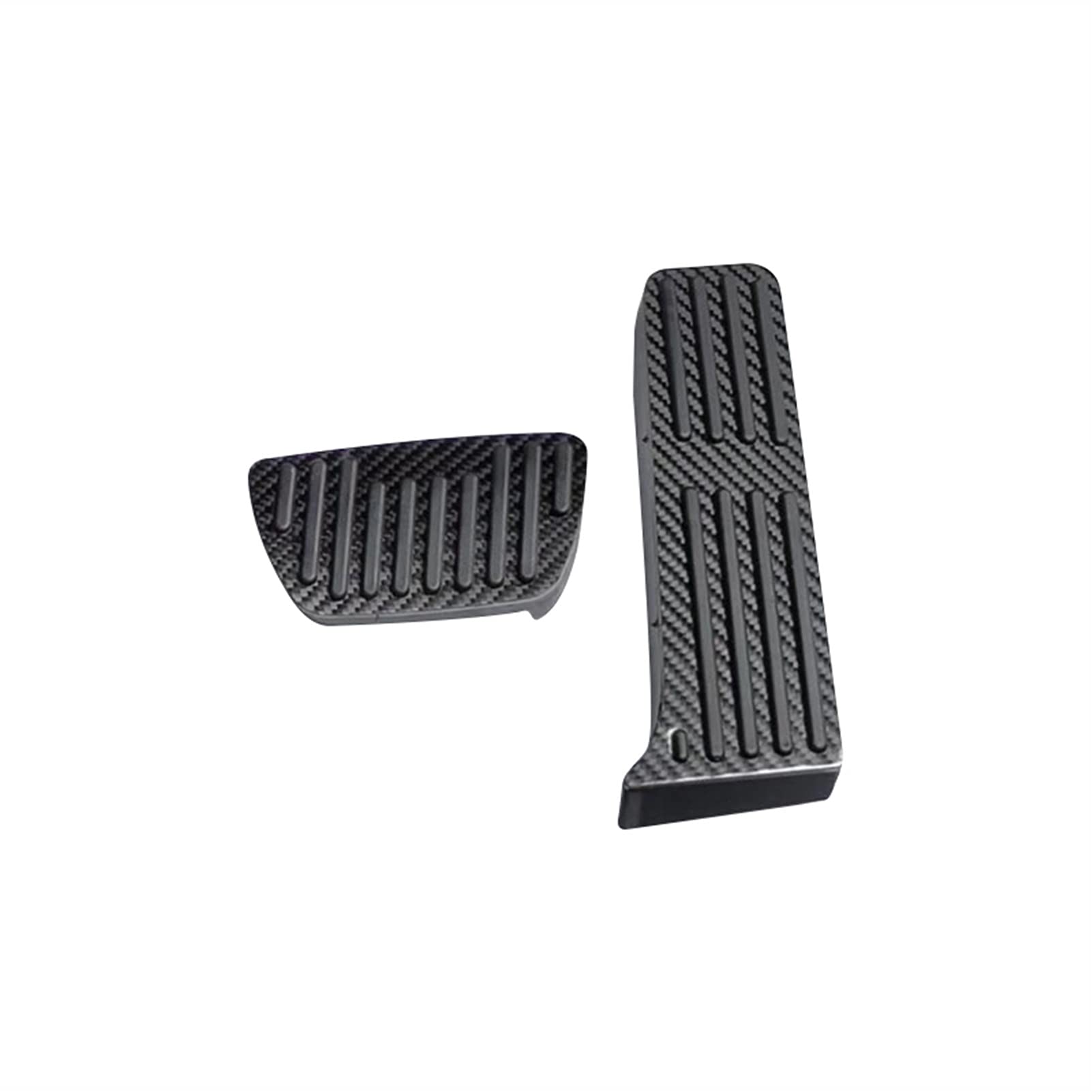 Szwaldaper Kohlefaser-Auto-Beschleuniger-Kraftstoffpedal-Fußstütze-Pedal-Bremsabdeckungspolster, for Toyota, for RAV4 RAV 4 XA50 2019 2020 2021 Autopedalabdeckungsset(at 2pcs) von Szwaldaper