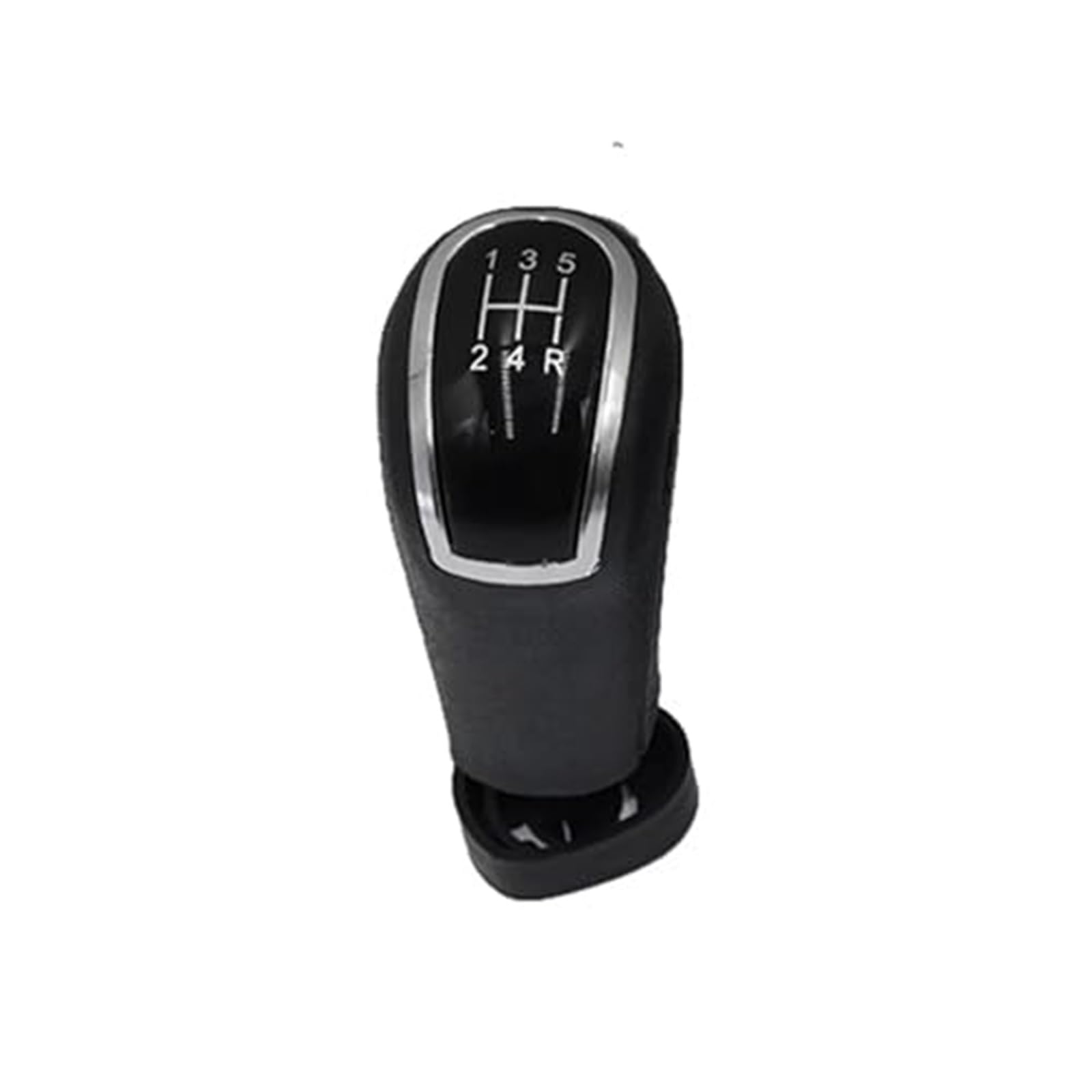 Szwaldaper Manueller Schaltknauf, Getriebeschaltknaufmanschette, for Mercedes-Benz, A-Klasse W168 1997–2004, Getriebegriff, Schalthebelknauf Schaltsackabdeckung fürs Auto(Black 12345R Gear knob) von Szwaldaper