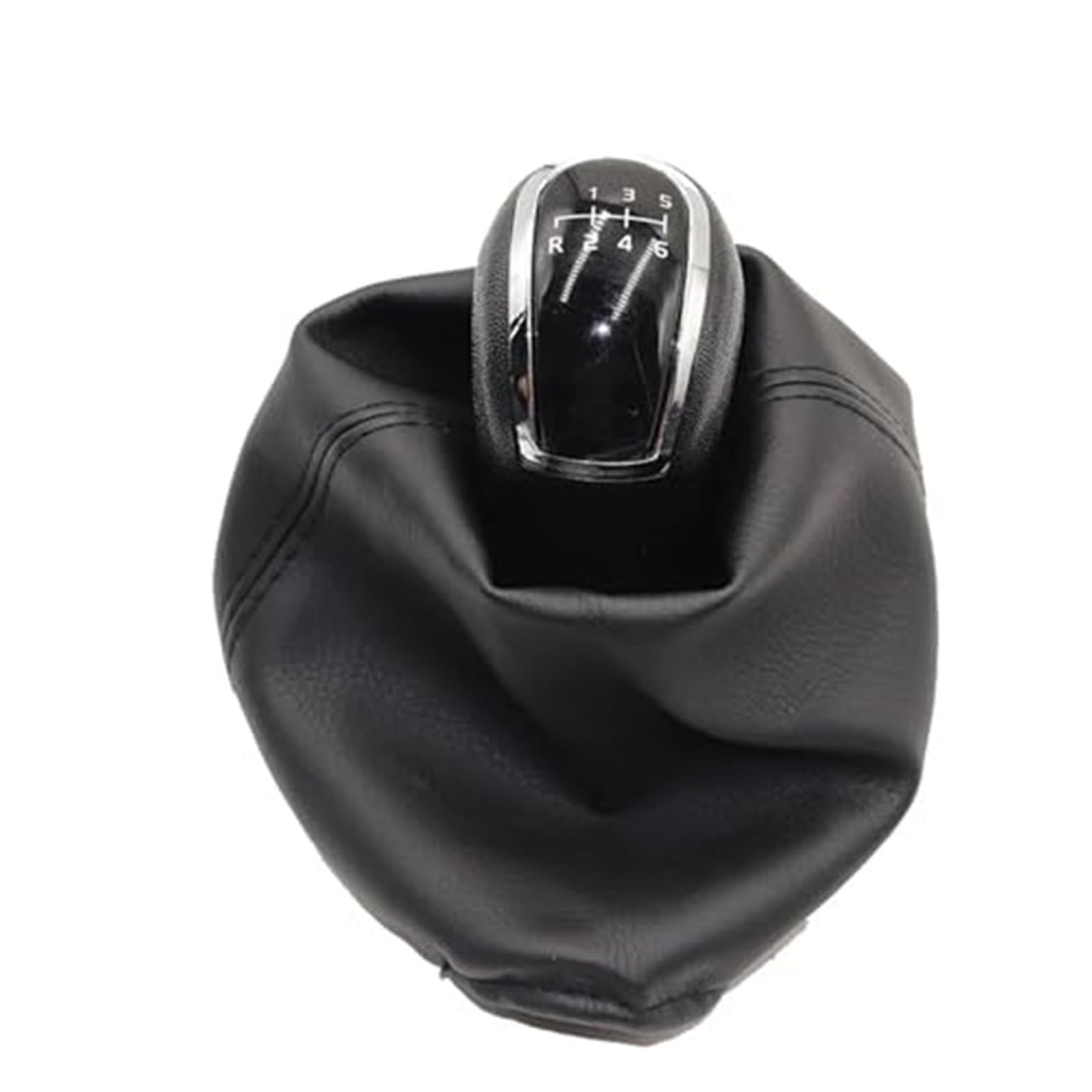 Szwaldaper Manueller Schaltknauf, Getriebeschaltknaufmanschette, for Mercedes-Benz, A-Klasse W168 1997–2004, Getriebegriff, Schalthebelknauf Schaltsackabdeckung fürs Auto(Black R123456 one Set) von Szwaldaper