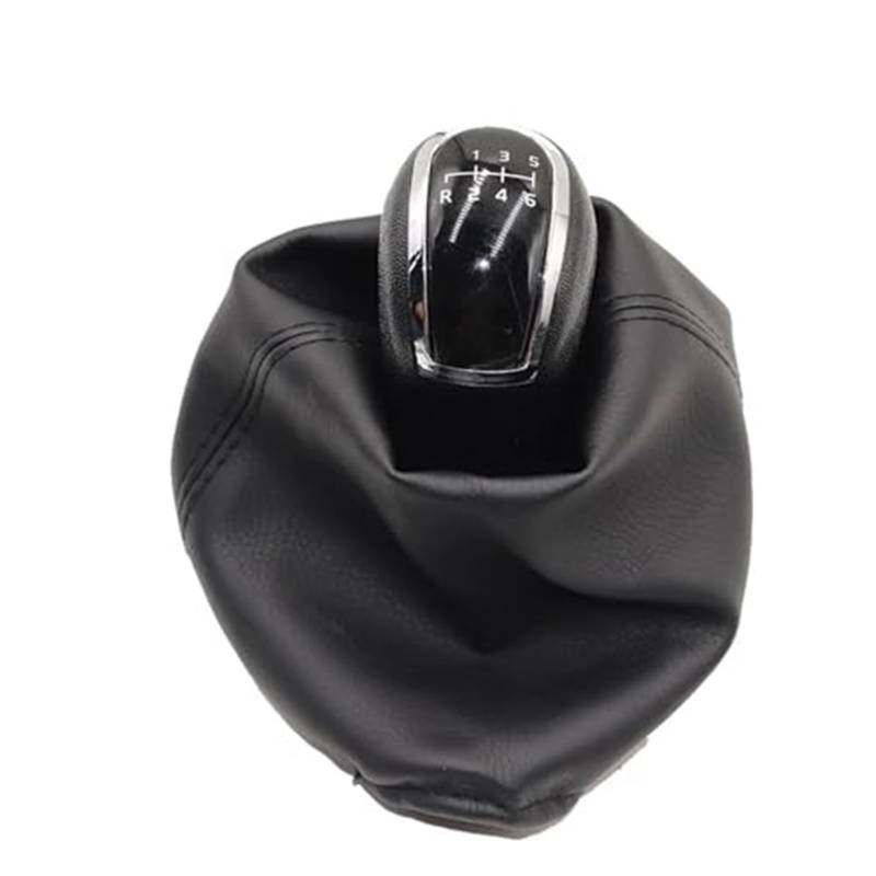 Szwaldaper Manueller Schaltknauf, Getriebeschaltknaufmanschette, for Mercedes-Benz, A-Klasse W168 1997–2004, Getriebegriff, Schalthebelknauf Schaltsackabdeckung fürs Auto(Black R123456 one Set) von Szwaldaper