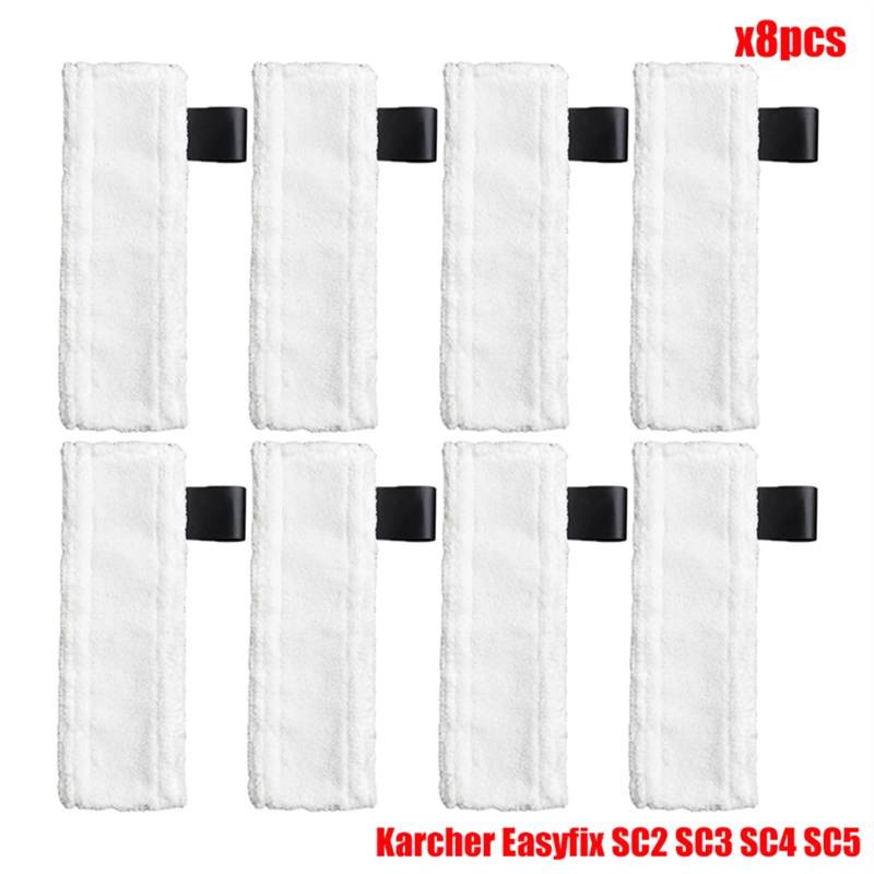 Szwaldaper Mikrofaser Steam Mop Pads Abdeckung for EasyFix SC2 SC3 SC4 SC5 Handheld Staubsauger Teile Pinsel Kopf Glas Schaber Ersatzteile für Dampfreiniger(Set11) von Szwaldaper