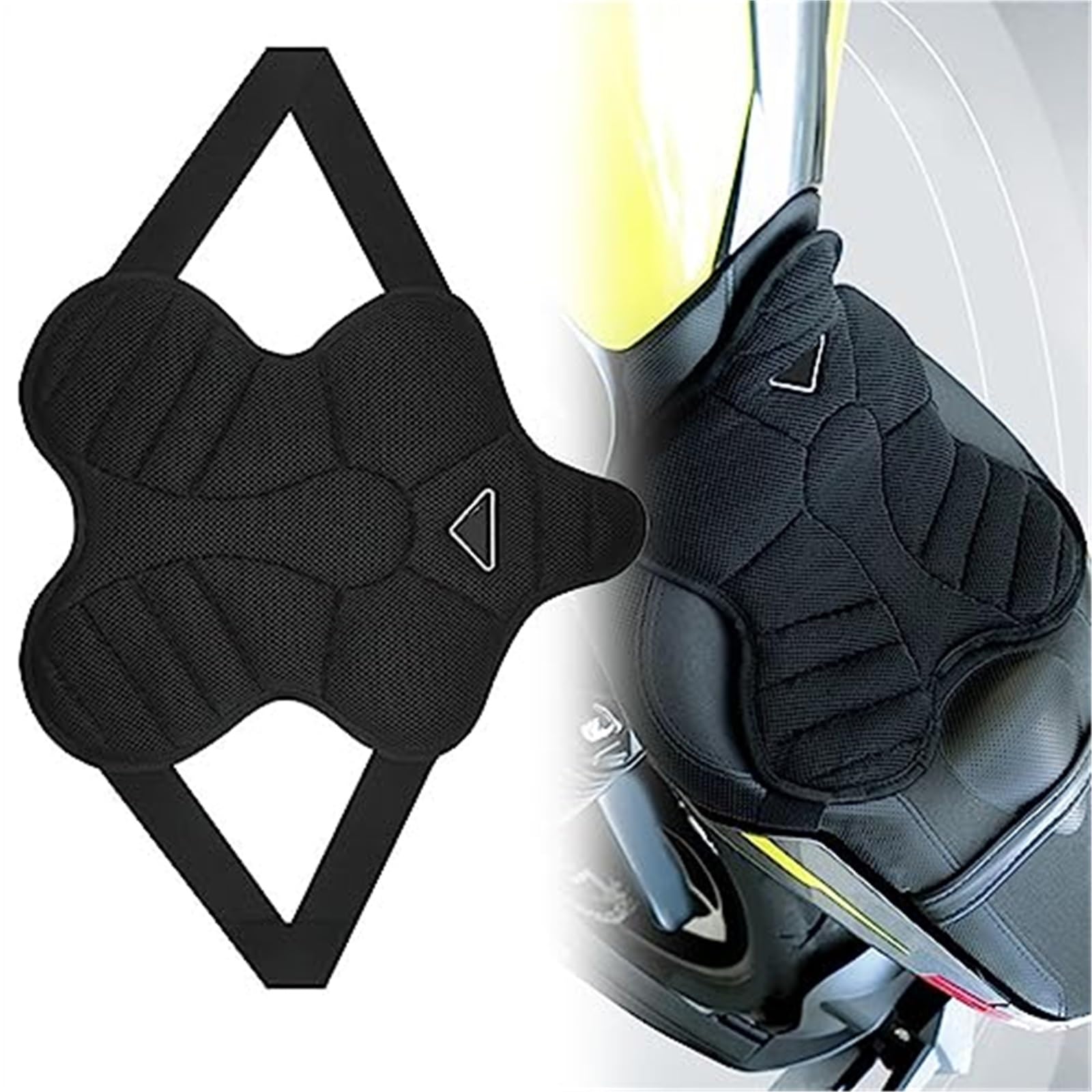 Szwaldaper Motorrad, for Sitz, Kissen 3D Air Pad Cover, for, K1200Gt K1600GTL R1200RT Zubehör Motorrad-Sitzbezug, wasserdicht, atmungsaktiv(Black B) von Szwaldaper