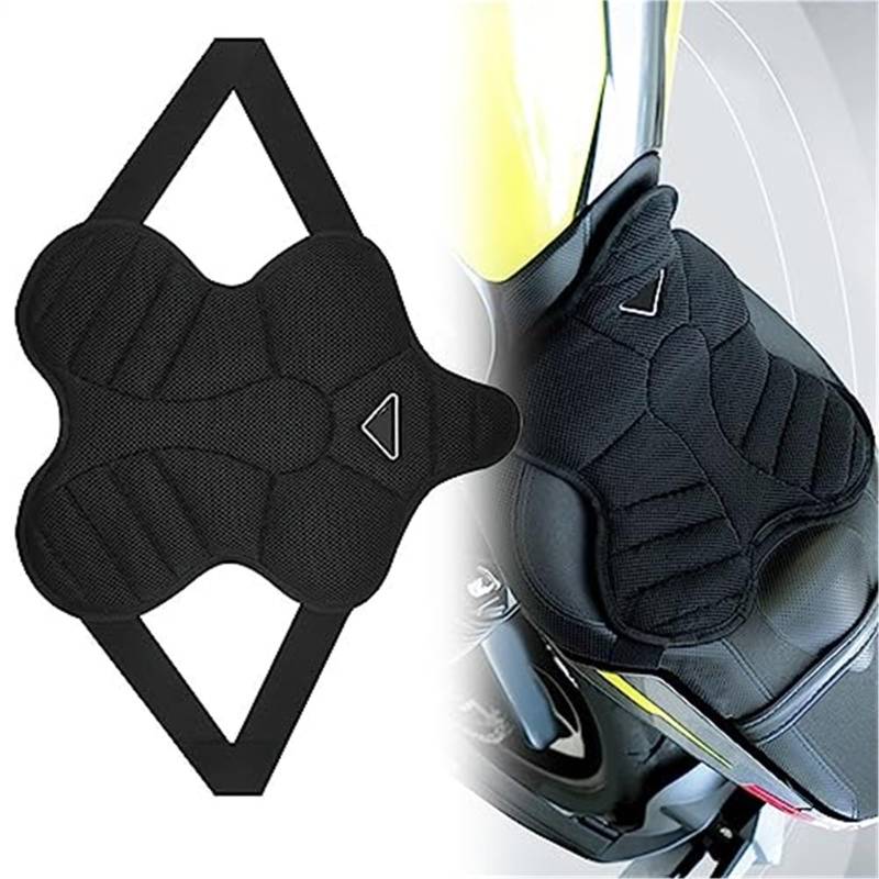 Szwaldaper Motorrad, for Sitz, Kissen 3D Air Pad Cover, for, K1200Gt K1600GTL R1200RT Zubehör Motorrad-Sitzbezug, wasserdicht, atmungsaktiv(Black B) von Szwaldaper