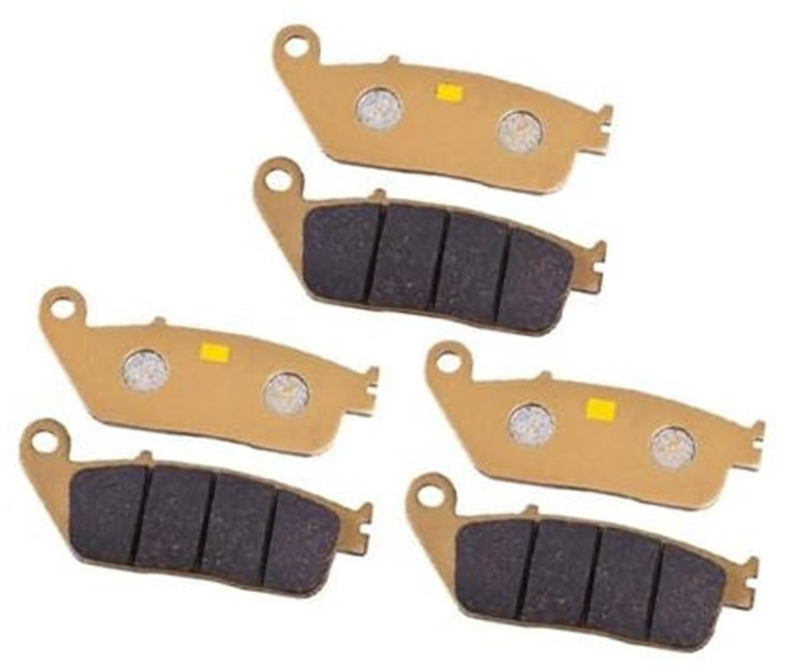 Szwaldaper Motorrad-Bremsbeläge vorne hinten, for H CBR750 CBR750F CBR VFR Superaero 750 VFR750 VFR750F ST1100 Pan European ABS ST 1100(Black Ceramic Front Rear) von Szwaldaper
