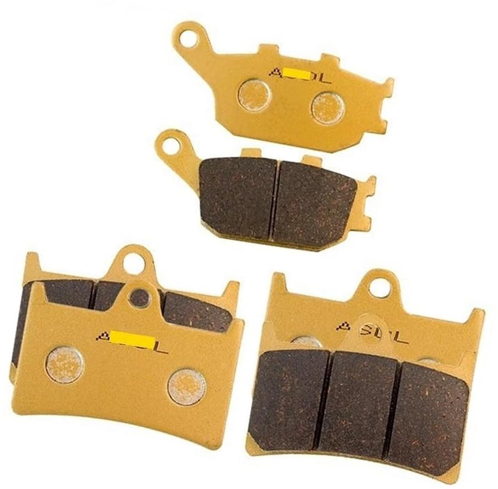Szwaldaper Motorrad Bremsbeläge vorne hinten, for Y FZ6, for, S2 YZF-R6 FZ1, for, FZ8 YZF R1 R1SP FZ 6 YZF R6(Black Front and Rear) von Szwaldaper
