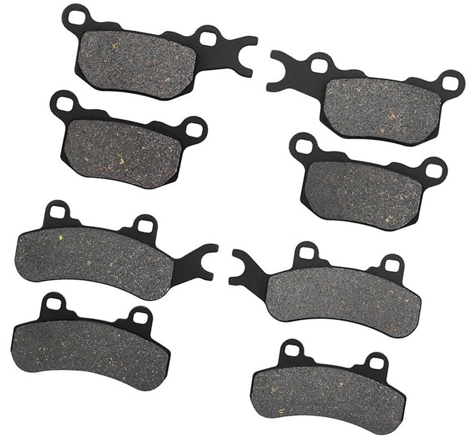 Szwaldaper Motorrad-Bremsbeläge vorne und hinten, for CAN-AM, Defender 799cc DPS 976cc XT Cab 976cc 2016(Black Front and Rear) von Szwaldaper