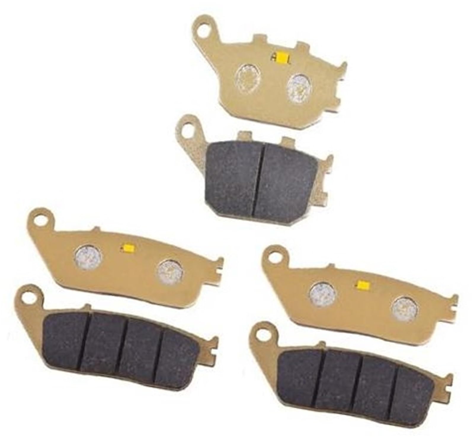 Szwaldaper Motorrad-Bremsbeläge vorne und hinten, for K Z750 ZR750 ZR750L Z750L ZR750M ZR 750 L7F L8F L9F LAF LBF M7F M8F M9F MAF MBF(Black 1set Copper Based) von Szwaldaper