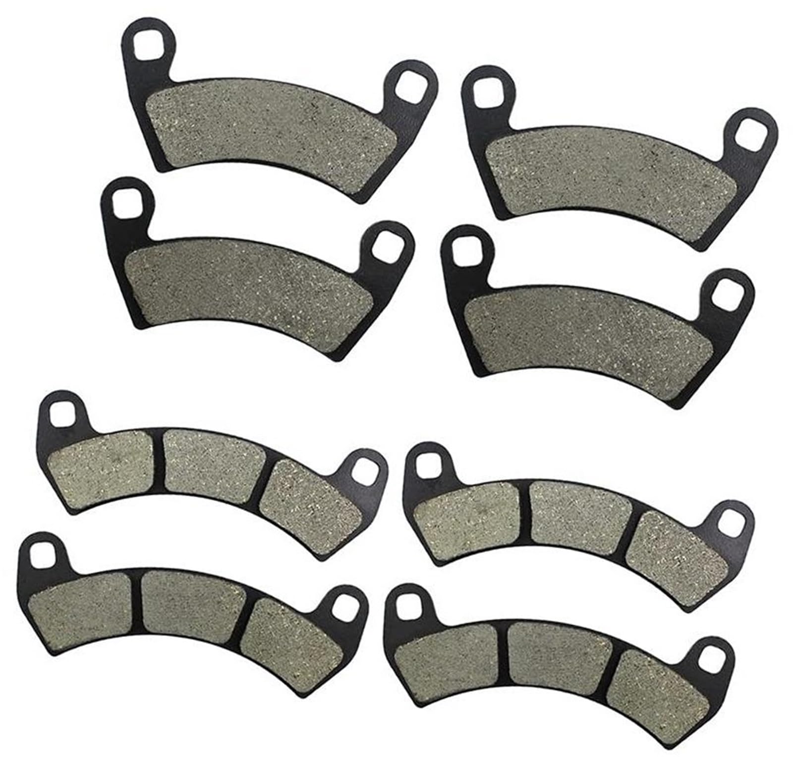 Szwaldaper Motorrad-Bremsbeläge vorne und hinten, for Polaris, RZR XP 4 Pro Turbo 2016 2017 2018 2019 2020 2021 2012(Black 2Sets Front and Rear) von Szwaldaper