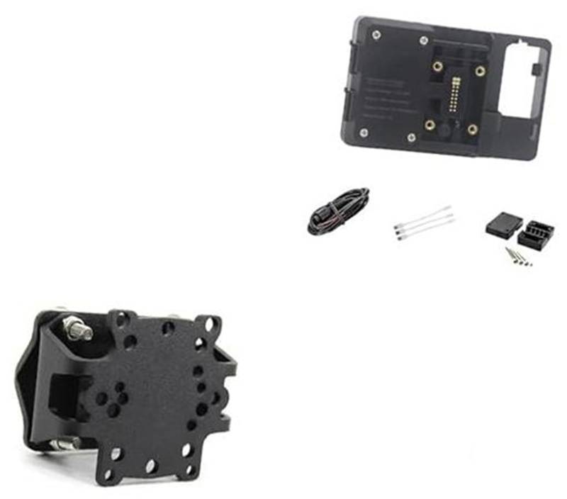 Szwaldaper Motorrad-Telefonhalterung, for Aprilia, for Tuareg 660 Tuareg660 2022 Motorrad-Telefon Kabelloses und USB-Ladegerät GPS-Navigationsplattenhalterung Halterständer Motorrad-Telefonhalterung(B von Szwaldaper