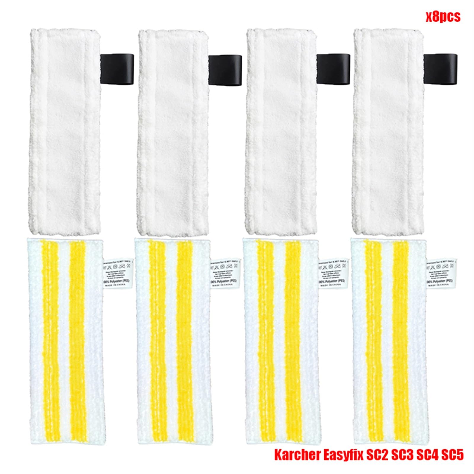 Szwaldaper Neu Mikrofaser Steam Mop Lumpen Kopf Pinsel EasyFix SC2 SC3 SC4 SC5 Handheld Staubsauger Zubehör Glas Schaber Ersatzteile für Dampfreiniger(Set10) von Szwaldaper