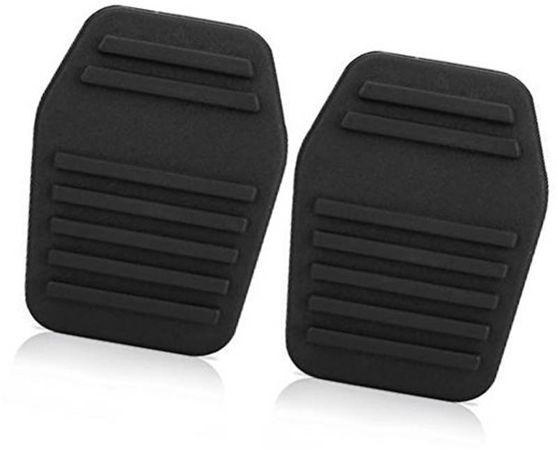 Szwaldaper Pedalauflagen Gummiabdeckung, 1 Paar Auto-Kupplungspedalauflagen Fußbremspedal Gummiabdeckung Kupplungspedalabdeckung Schwarz for Transit MK6 MK7 2000-2014 Auto-Fußpedalmattenbezug von Szwaldaper