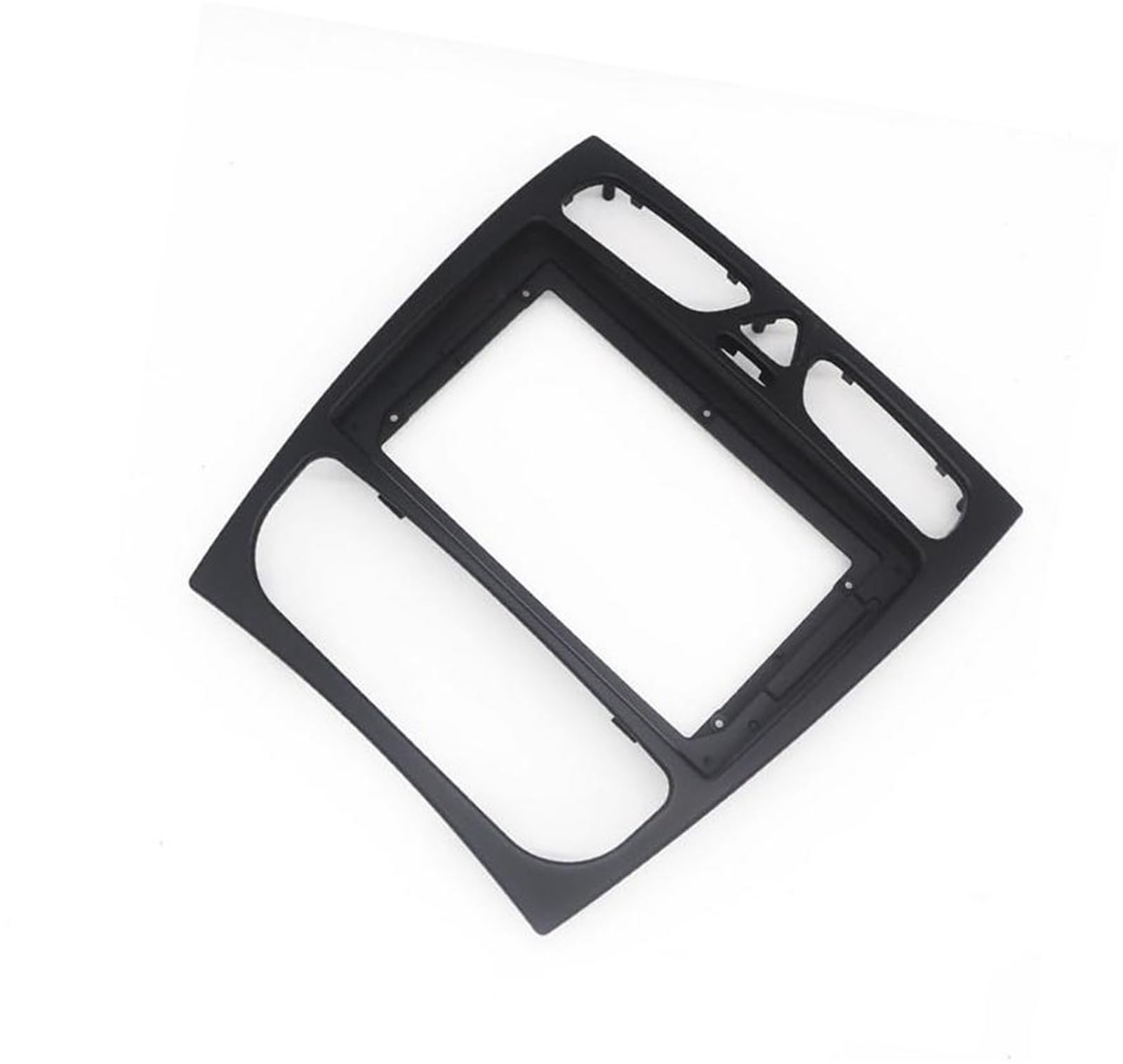 Szwaldaper Radio-Stereo-Panel, Autoradio-Blende, for C-Klasse W203 CLK-Klasse W209 G-Klasse W463 Vito Viano W639, Armaturenbrett-Rahmen-Kit, Montageverkleidung Autoradio-Einbausatz(Black 7 inch) von Szwaldaper